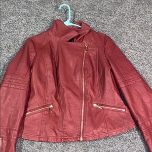 Red Moto Jacket